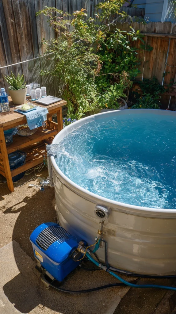 4.Filling and Treating the Water