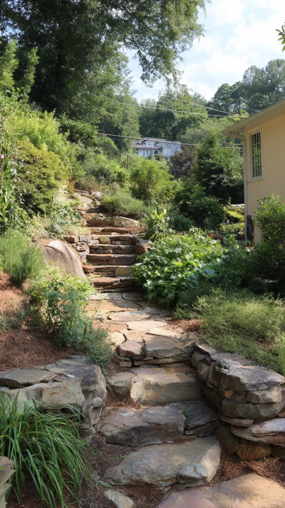 Taming the Slope: Landscaping Ideas for a Steep Hill 6 4.Terraced Garden Beds Growing Food on Slopes