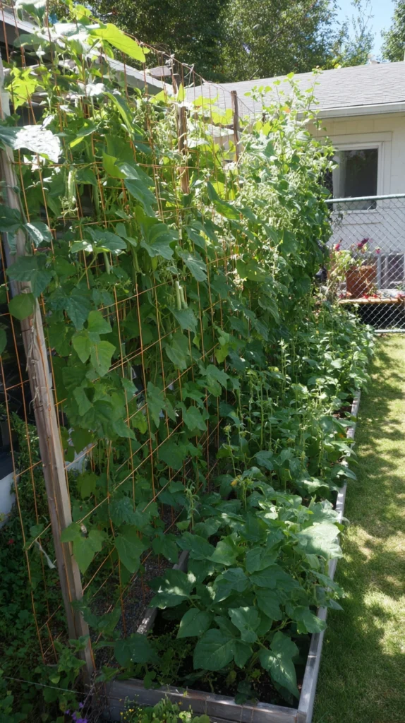 5.Vertical Trellis Layout Double Your Space