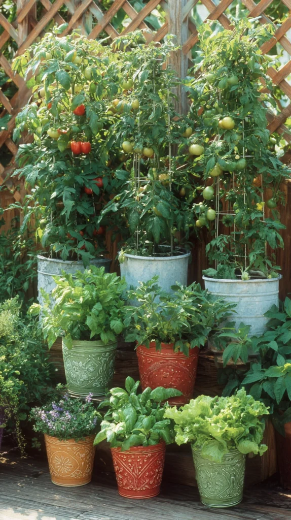 6.Container Garden Layout No Ground Space