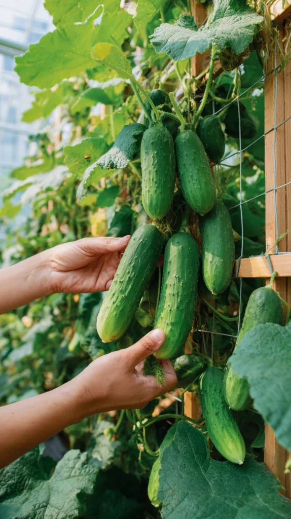 7.Harvesting from Trellis So Much Easier