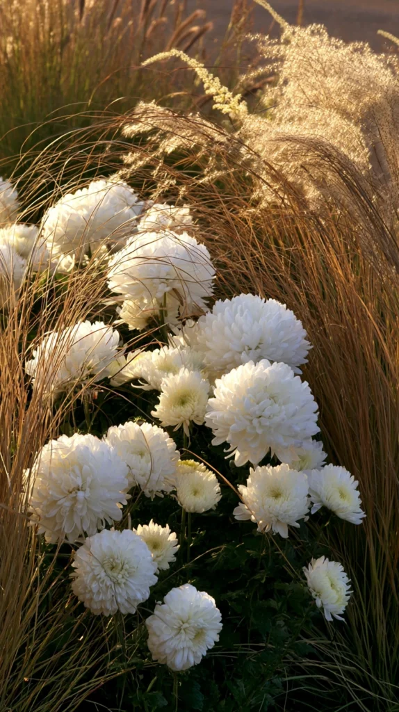 14 Mums and Ornamental Grass Garden Combos for Fall 5 de 3 2