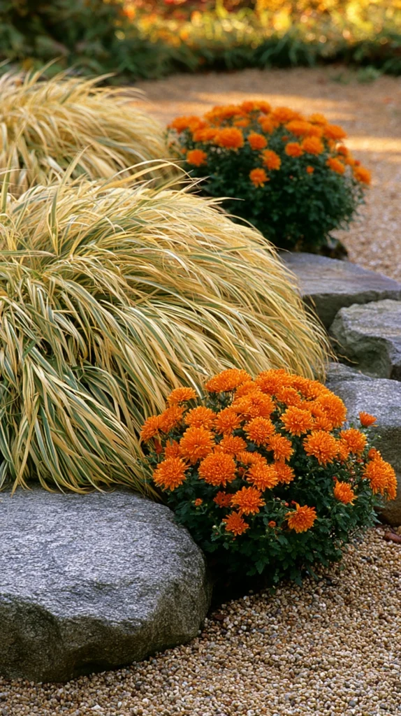 14 Mums and Ornamental Grass Garden Combos for Fall 9 de 7 2