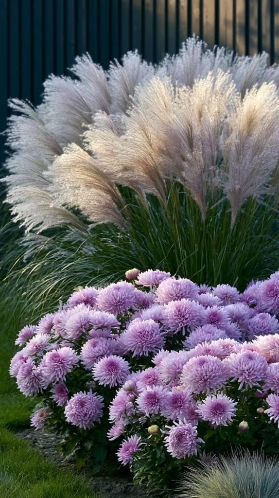 14 Mums and Ornamental Grass Garden Combos for Fall 10 de 8 2