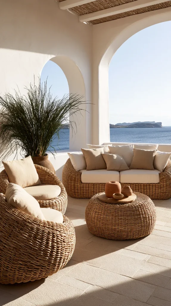 14 Cozy Garden Seating Areas for Autumn Evenings 9 zainy 7. Wicker and Willow Corner A curved wicker lounge set 9f6533c3 c484 497b 8215 d6f3e177a18a 2